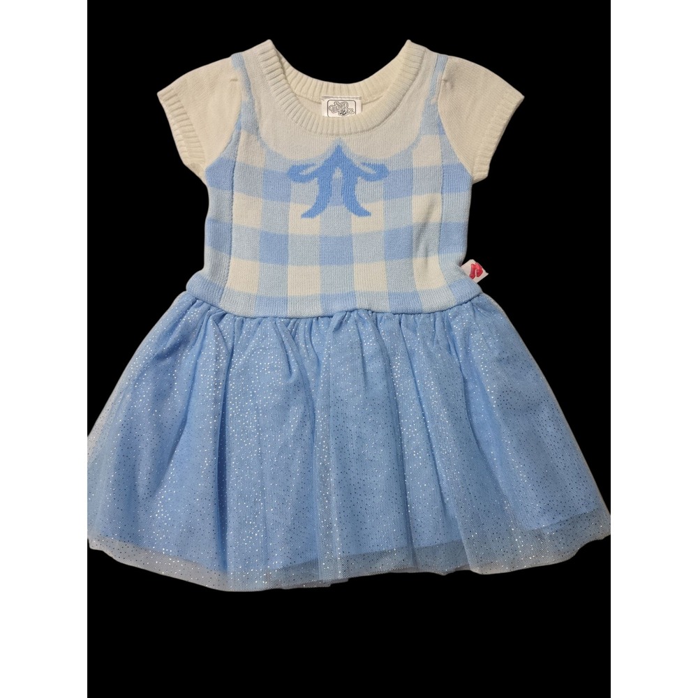 Wizard of Oz Dorothy Girl 12 mo Blue Gingham Tulle Glitter Dress Outfitβ
